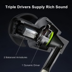 1MORE Triple Driver in-Ear Headphones Hi-Res Wired Earbuds with Mics - Image 2