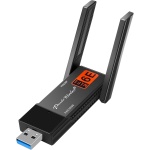 Panda Wireless PAU0F AXE3000 Tri Band (2.4/5 / 6 GHz) WiFi 6E USB 3.0 Adapter -