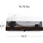 Fluance RT85 Turntable with Ortofon Cartridge, Acrylic Platter, Speed Control, - Image 8
