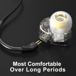 Xvive T9 in-Ear Monitor Headphones Dual Knowles BA Drivers IEM for Studio, Band - Image 3