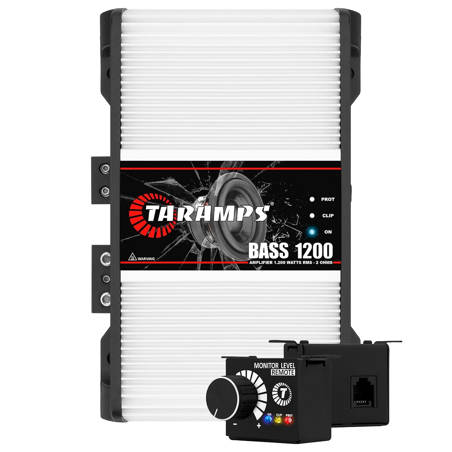 61rfhy7-lL._SL1500_.jpg Taramps BASS 1200 1 Ohm 1200W RMS Monoblock Subwoofer Car Audio Amplifier - Image 1