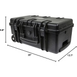 Monoprice Weatherproof Hard Case - 22 x 14 x 10 Inches, With Wheels and - Image 7