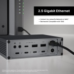 CalDigit TS5 Thunderbolt 5 Dock - 15 Port, 140W Charging, 80Gb/s TBT 5 x 4, - Image 4