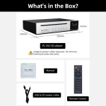 SMSL PL150 CD Player High Power CS43198 D/A chip, Standard/MQA-CD/HDCD CDs, with - Image 8