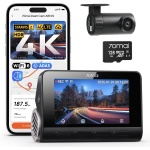 70mai 4K Dash Cam Front and Rear, 4K+1080P Dual STARVIS 2 Car Dash Camera for