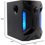Rockville HTS56 5.1-Channel Bluetooth Home Theater System, 8" Subwoofer - Image 10