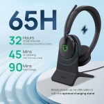 Yealink BH74 AI ANC Wireless Headset with Mic for Work with Charging Dock - Image 4