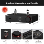 AIYIMA T20 Fully Balanced ECC83 Tube Preamplifier for Home Audio,XLR/RCA - Image 3