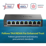 D-Link 8-Port 2.5GB Unmanaged Gaming Switch with 8 x 2.5G - Multi-Gig, Desktop - Image 2