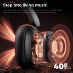 havit 132H Playtime Noise Cancelling Headphones, Over Ear Wireless Bluetooth - Image 5