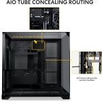 Lian Li O11 Vision Compact ATX Mid Tower Case-Back Connect-Black-O11VPX - Image 6