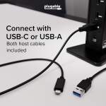 Plugable Dual 1080p HDMI Universal Docking Station for USB-C & USB 3.0 Laptop, - Image 4