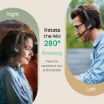 Yealink BH70 Dual Wireless Headset with Mic for Work, Bluetooth Headphone with - Image 5