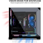 Lian Li O11 Vision Compact ATX Mid Tower Case-Back Connect-Black-O11VPX - Image 5