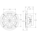 MB Quart NF1-116 Nautic Series Marine Coaxial Speakers 6.5 Inch, 80-Watt - Image 7