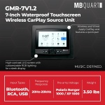 MB Quart 7" Touchscreen, Wireless CarPlay Android Auto Receiver Head Unit for - Image 4