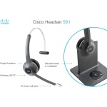Cisco 561 Headset - Mono - Black - Wireless - DECT 6.0-300 ft48 kHz - Image 3