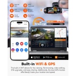 Vantrue N2X 2.7K Dash Cam Front and Inside, 5G WiFi Dual Dash Camera - Image 4