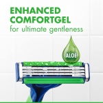 Gillette Sensor3 Sensitive Men's Disposable Razor, 4 Razors - Image 6