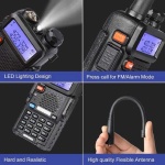 Baofeng UV-5R Ham Radio Handheld, Dual Band Two Way Radio (Black) - Image 7