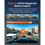 70mai A810 Lite 4K Dash Cam Front and Rear, 5GHz Wi-Fi 6 DashCam, Car Camera 4G - Image 7