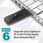 D-Link USB WiFi 6 Adapter AX1800 USB 3.0 Dual Band Long Range MU-MIMO Wireless - Image 3