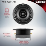 DS18 Mid and High Car Speaker Package - 2X 6.5" Midrange, 2X 1" Tweeters, - Image 7