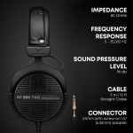 beyerdynamic DT 990 PRO Studio Headphones (80 Ohm, Black) - Image 3