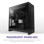 NZXT H9 Flow - Dual-Chamber ATX PC Case - Black - Image 8