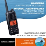 Standard Horizon HX380 1.5" Standard Handheld VHF - Image 5