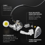 Xvive U4T9 Wireless in-Ear Monitor System with Dual Balanced-Armature Drivers - Image 2