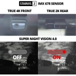 THINKWARE U3000 4K Dash Cam Front and Rear 2CH STARVIS 2 Sensor Super Night - Image 3