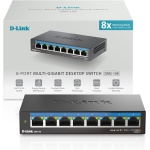 D-Link 8-Port 2.5GB Unmanaged Gaming Switch with 8 x 2.5G - Multi-Gig, Desktop