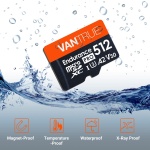 Vantrue 512GB microSDXC UHS-I U3 4K Memory Card with Adapter for Dash Cams - Image 3