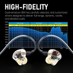 Xvive U45T9 Wireless in Ear Monitor System 5.8ghz with T9 2BA Drivers IEM - Image 5