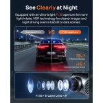 70mai 4K Dash Cam Front and Rear, Built in Wi-Fi 6 & GPS Car Camera, Super Night - Image 3