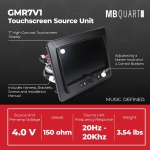 MB Quart Portable Touchscreen Car Stereo Dual Zone Audio System for Boat & UTV, - Image 5