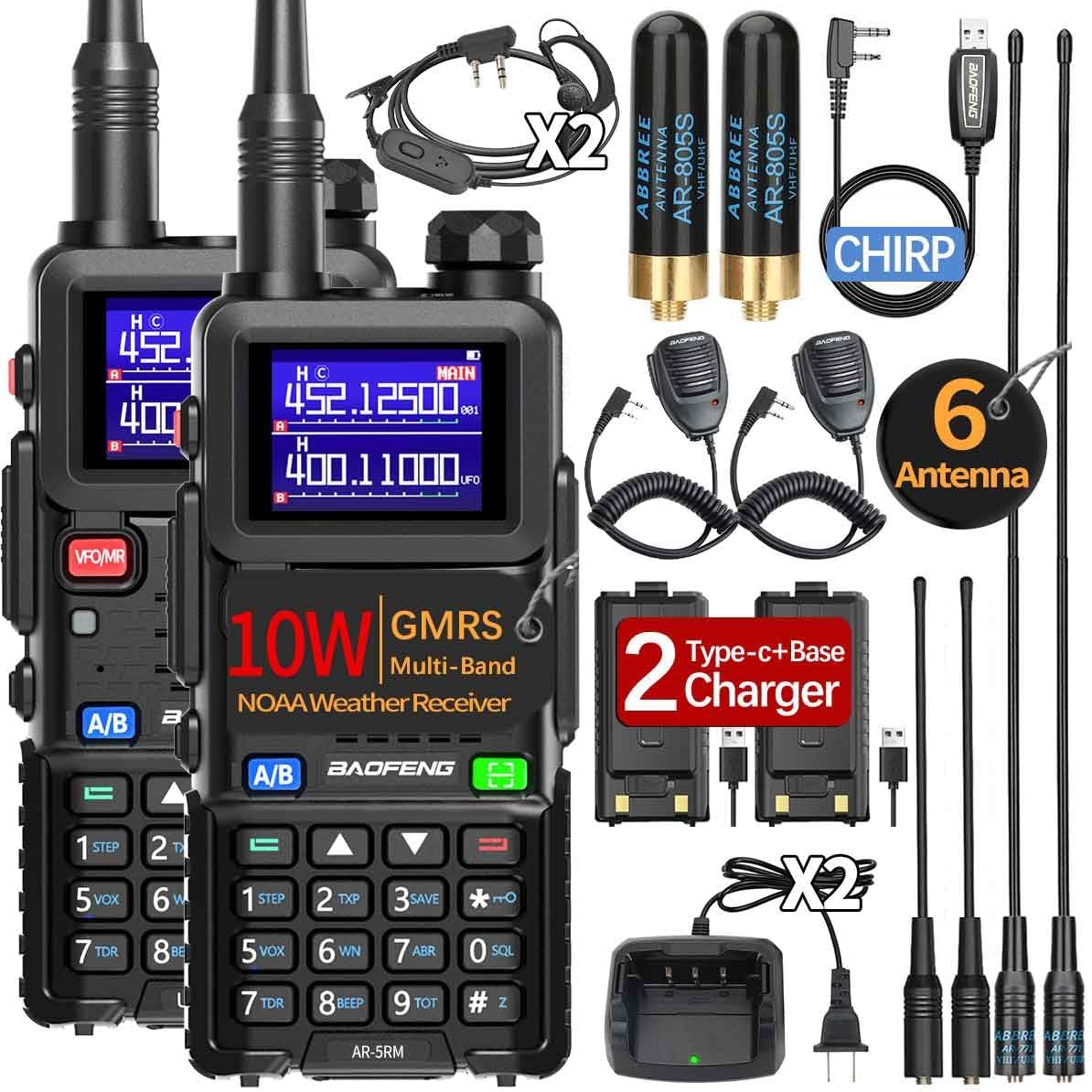 71C-wsXHQL._AC_SL1194_.jpg Baofeng Radio Ham Radio Handheld UV-5R Upgrade Long Range Rechargeable AR-5RM - Image 1