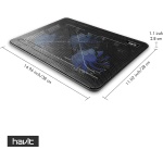 havit HV-F2056 Laptop Cooling Pad for 15.6-17 Inch Laptops, Black - Image 8