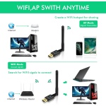EDUP® USB WiFi Adapter AC600M for Desktop PC, Wireless USB Network Adapters - Image 4