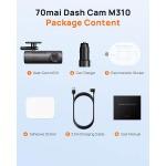 70mai Dash Cam M310, Dash Camera for Cars 1296P QHD, Smart Dash Cam Front Built - Image 9