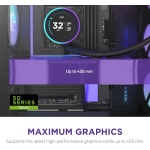 NZXT H9 Flow RGB+ - Dual-Chamber ATX PC Case - Black - Image 6