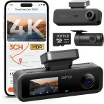 70mai 4K Dash Cam Front and Rear Inside, 3 Channel Car Dash Camera for Cars,