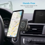 WixGear Magnetic Phone Holder for Car, Twist-Lock Air Vent Car Phone Holder - Image 2