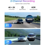 VIOFO A329S 4K 60FPS Dash Cam Front and Rear, STARVIS 2 HDR, Wi-Fi 6 - Image 2