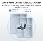 ASUS RT-BE90U WiFi 7 Router - Tri-Band (6GHz), 9.4 Gbps, 2.5G WAN, Mesh - Image 3