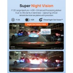 70mai Dash Cam Front and Rear - 2.5K+1080P Dual Dash Camera with HDR, Super - Image 3