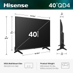 Hisense 40-Inch Class QD4SR Series Hi-QLED FHD Smart Roku TV (40QD4SR, 2026 - Image 3