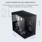 Lian Li O11D MINI V2 Flow-ATX Mid-Tower PC Case-Black-O11DMIV2FX - Image 3