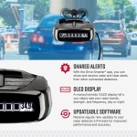 Cobra RAD 480i Laser Radar Detector, Long Range Detection, Bluetooth, Black - Image 4
